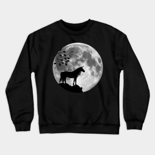 Unicorn and Full Moon Crewneck Sweatshirt